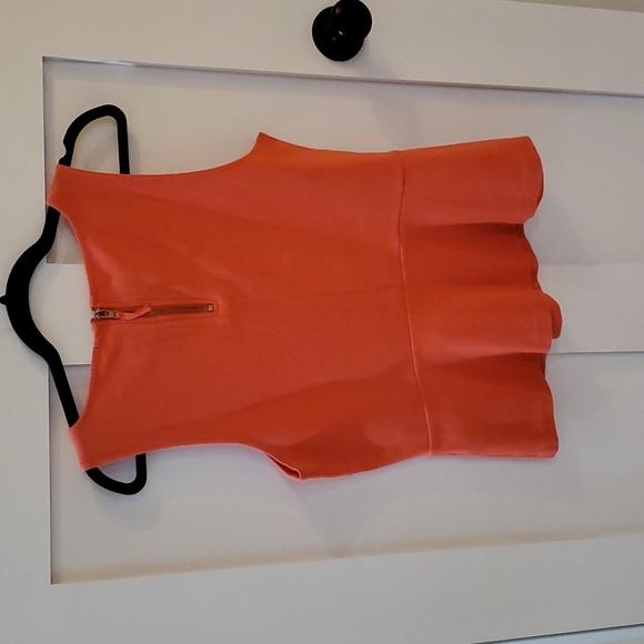 J. Crew Peplum coral top - Picture 3 of 3